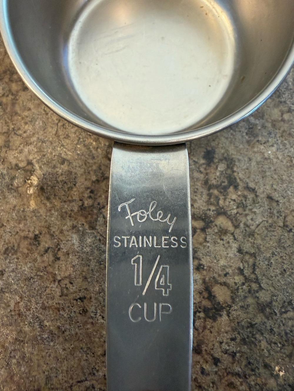 Vintage Foley 1/4 cup stainless steel measuring cup